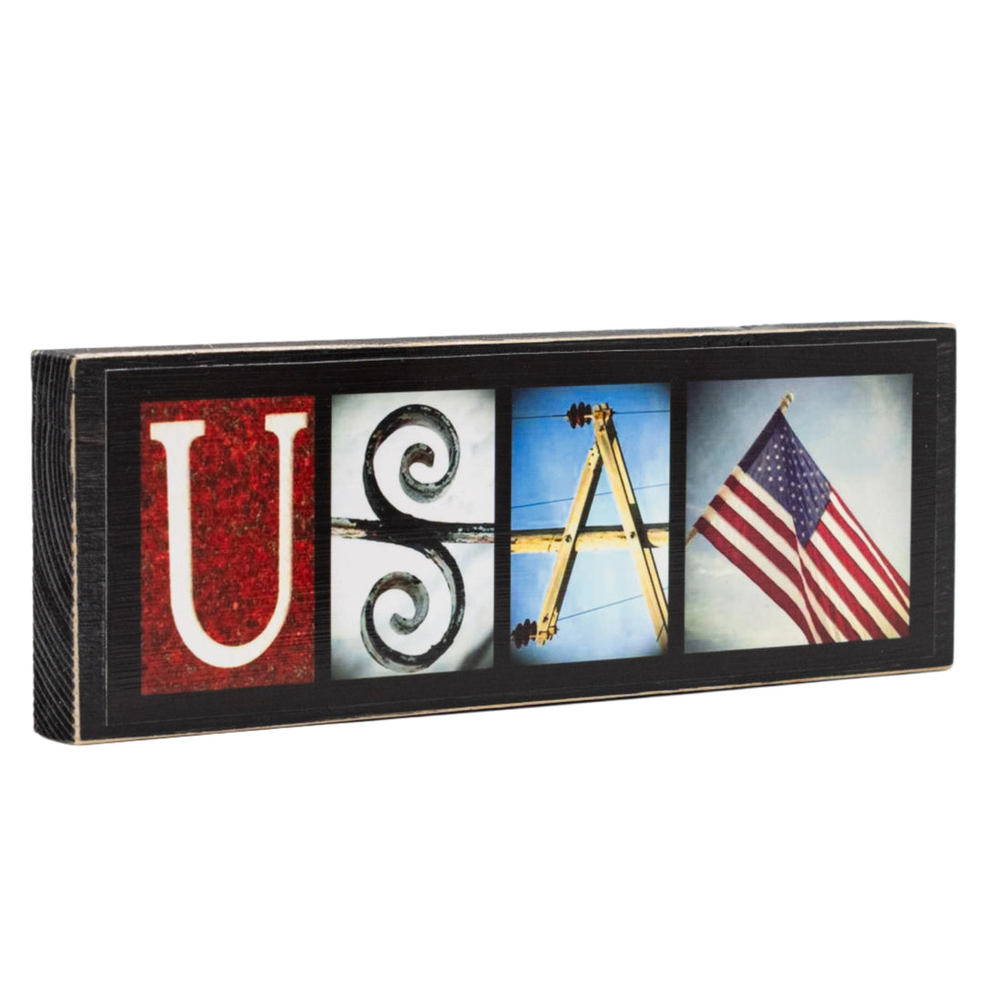 USA Word Block | Multiple Sizes | Letters of Love Designs