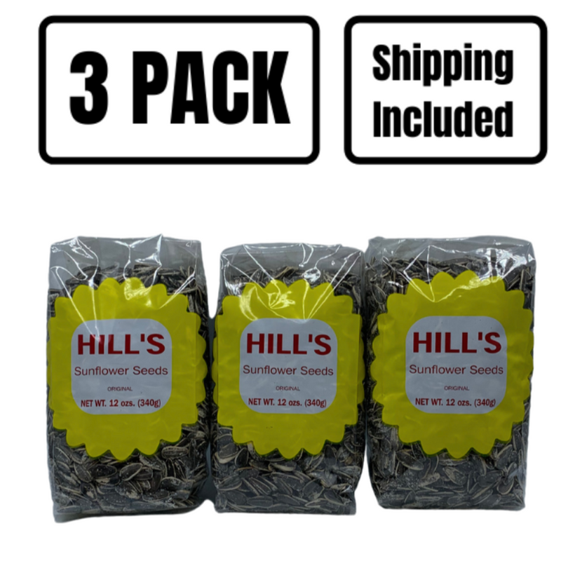 Roasted Sunflower Seeds to Eat | Original | 12 oz. Bag | 3 Pack | Shipping Included