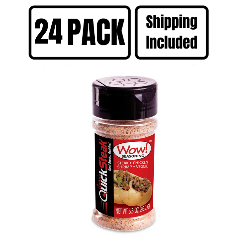 Wow! Seasoning | 3.5 oz. Bottle | Best Multipurpose Seasoning | No MSG | Savory and Satisfying Flavor | Pack of 24 | Shipping Included