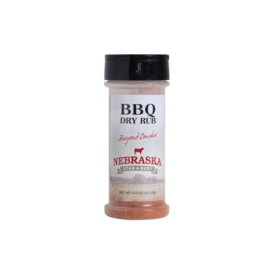 BBQ Dry Rub | 5 oz. Bottle | Big, Bold BBQ Flavor | Used For Smoking & Barbecuing | Carmalized, Tangy Flavor | Sprinkle On Protein & Vegetables | Smoky, Hickory Flavor | Nebraska Seasoning | 12 Pack | Shipping Included