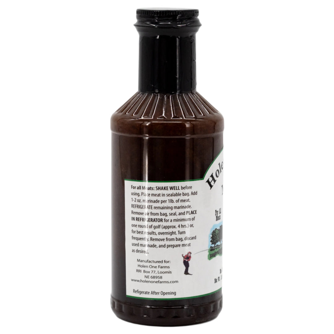 Bottle of Holstein Farms product with label on a white background