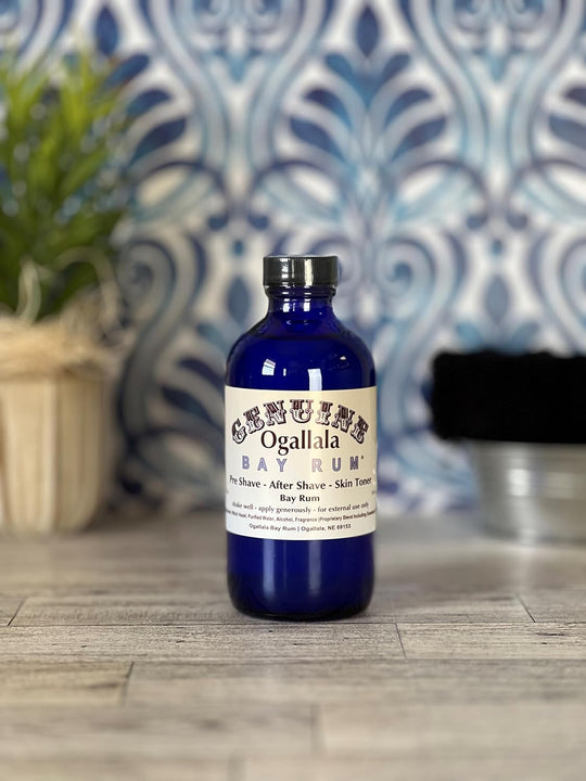 Ogallala Bay Rum | Soothing Genuine Aftershave | Hand Crafted | Old Fashioned Bay Rum Scent | Choose from 4oz and 8oz