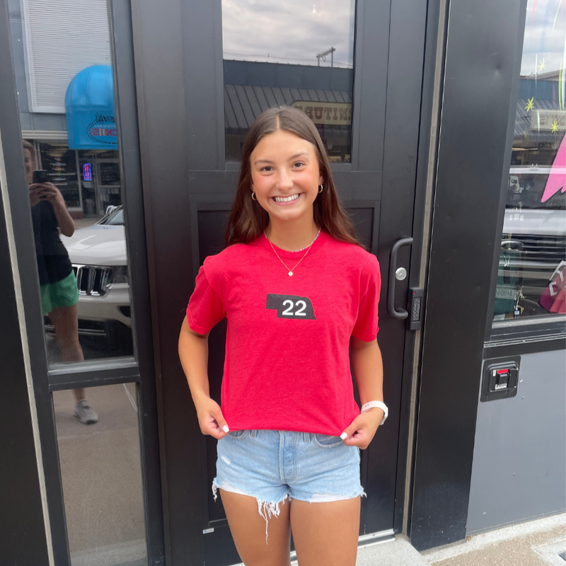 Nebraska Volleyball Lindsay Krause T-shirt | Game Day Red | Volleyball 