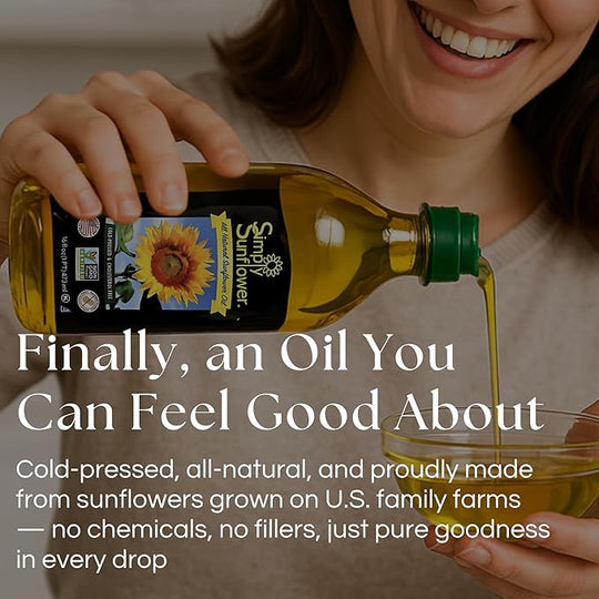 Sunflower Oil | 32 oz | Non GMO, Gluten & Nut Free, Vegan | Simply Sunflower