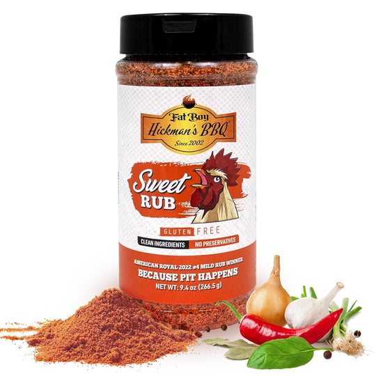 Sweet Natural Gluten Free BBQ Rub 9.4 oz | Gluten Free | Hickman's Fat Boy BBQ