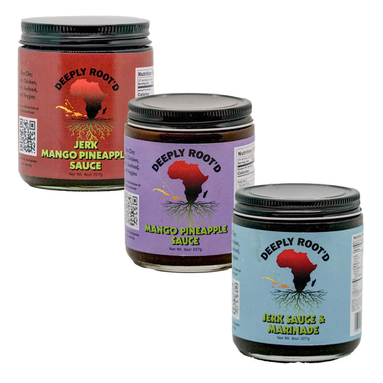 Caribbean Marinade & Sauce Trio | 8 oz | Deeply Root'd