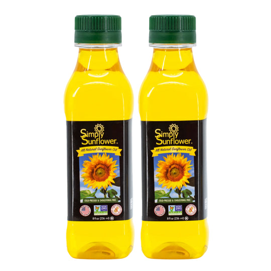 Sunflower Oil | Pack of 2 | 8 oz | Non GMO, Gluten & Nut Free, Vegan | Simply Sunflower