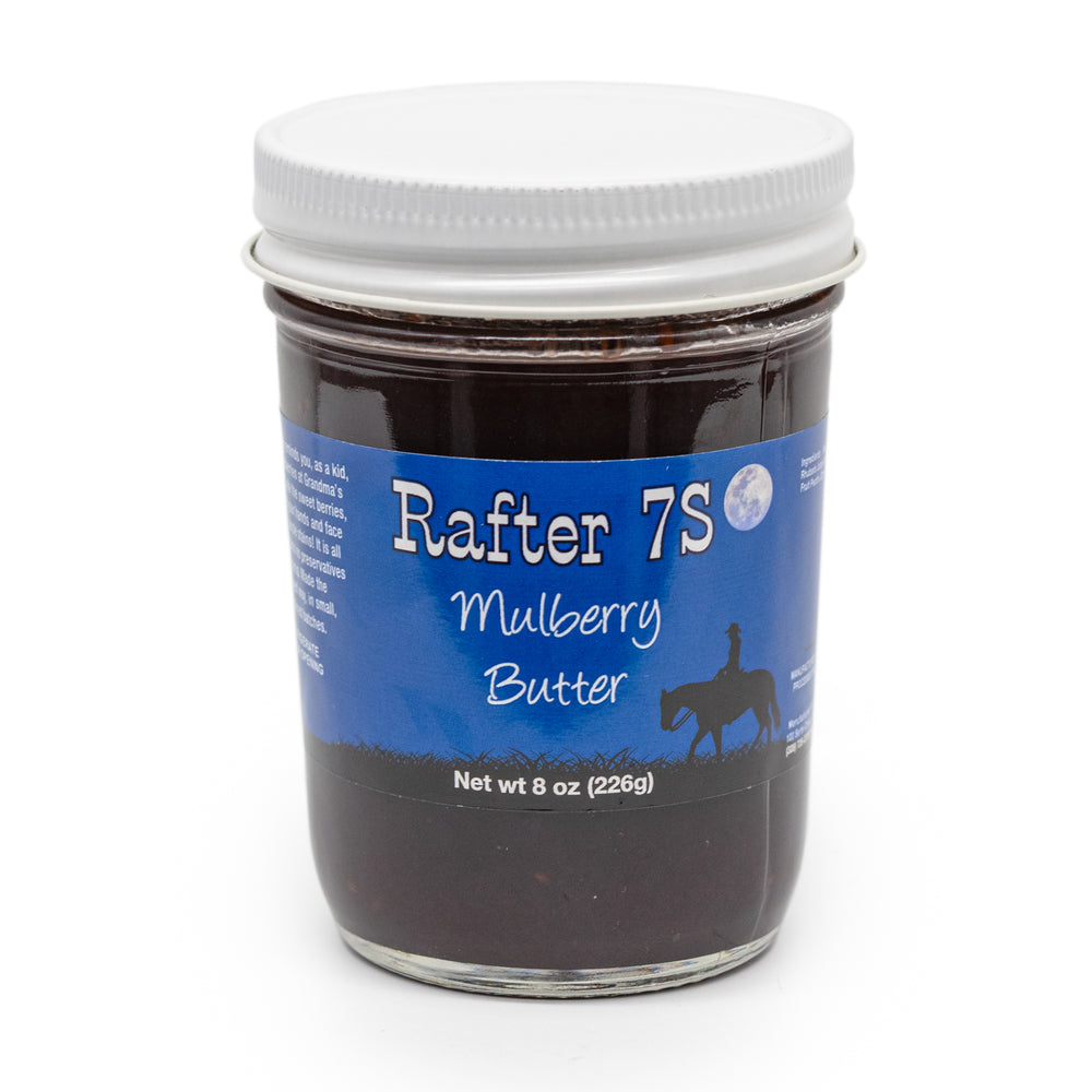 Mulberry Butter | 8 oz. | 3 Pack | Fresh Fruit Jelly | Hand-Picked Mulberries | Made in Paxton, NE | Rafter 7S