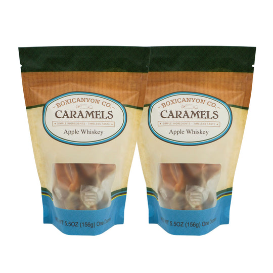 Apple Whisky Caramels | Pack of 2 | 12 Caramels Each | Boxicanyon Caramels