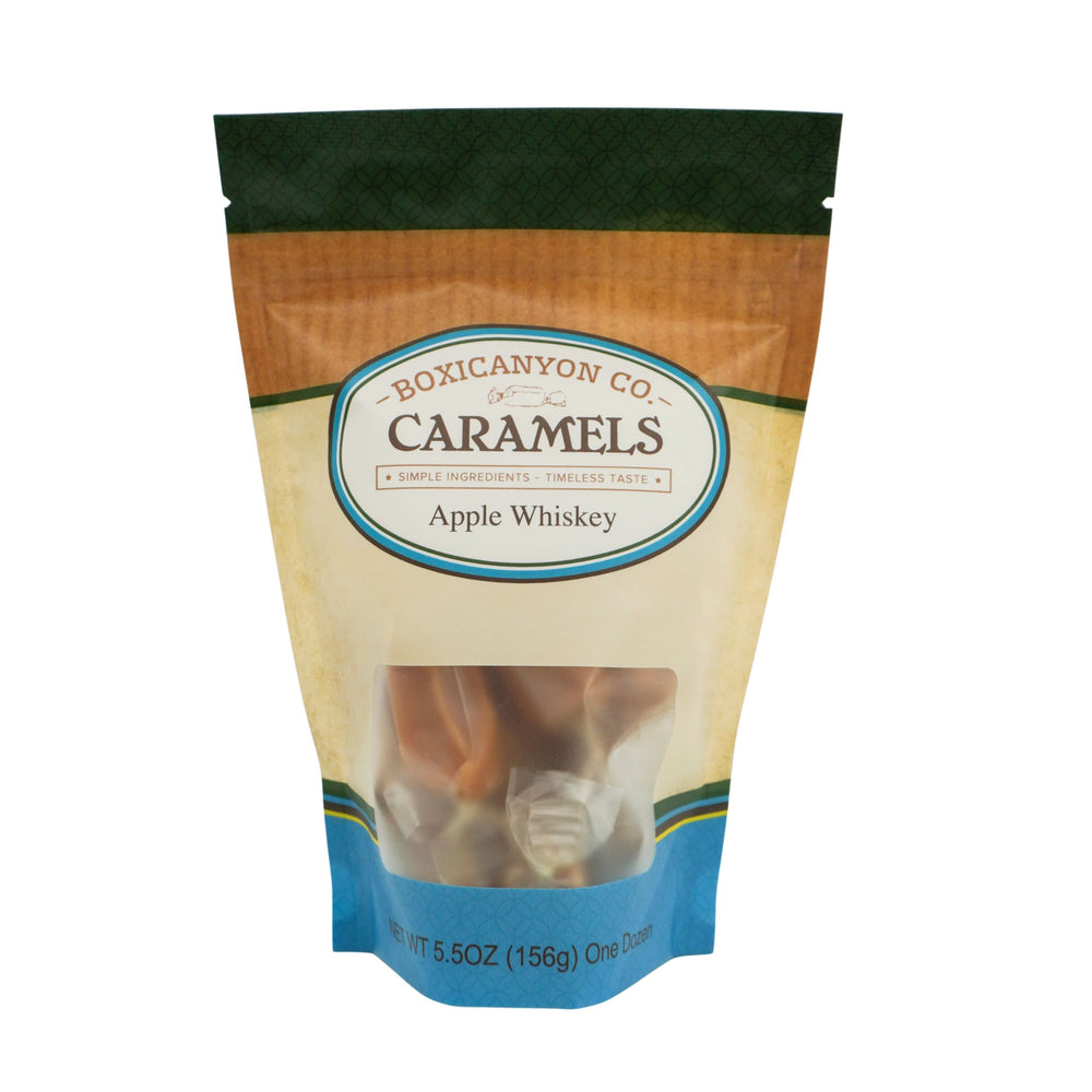 Apple Whisky Caramels | Pack of 3 | 12 Caramels Each | Boxicanyon Caramels