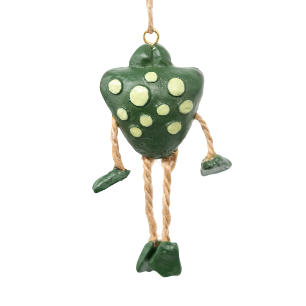 Frog Ornament | Friendly Frog Decoration | Fun Animal Ornament | Made in Lincoln, NE | Bert Anderson Collection