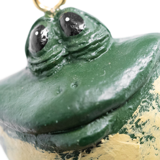 Frog Ornament | 3 Pack | Add A Friendly Friend To Your Christmas Tree | Mossy Green | Made in Lincoln, NE | Bert Anderson Collection