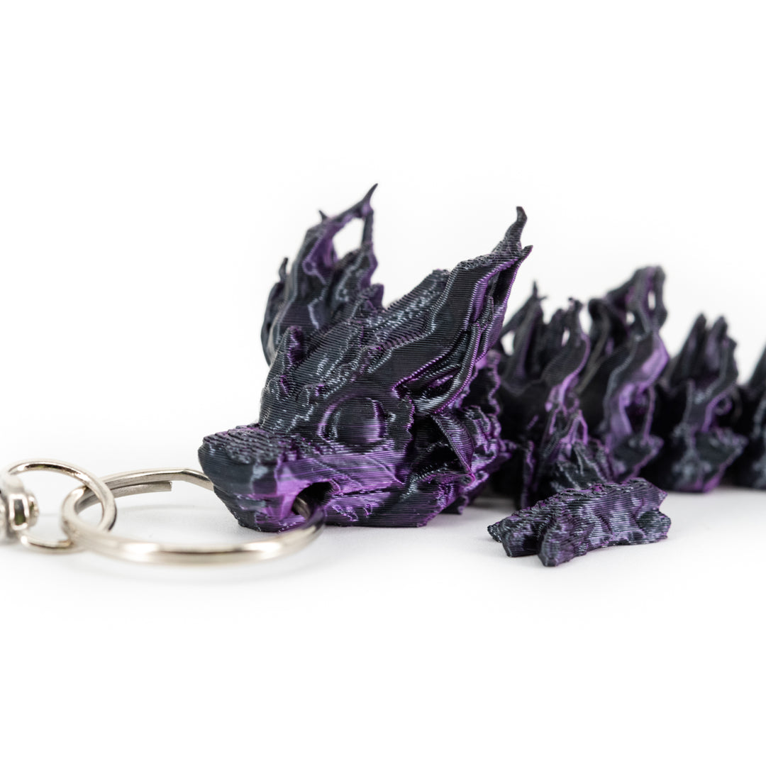 3D Printed Keychain | Dragon Figurine | Many Vibrant Colors | Backpack Bling | Made in Holdrege, NE | Black Sheep Productions LLC