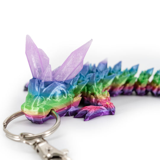 3D Printed Keychain | Dragon Figurine | Many Vibrant Colors | Backpack Bling | Made in Holdrege, NE | Black Sheep Productions LLC