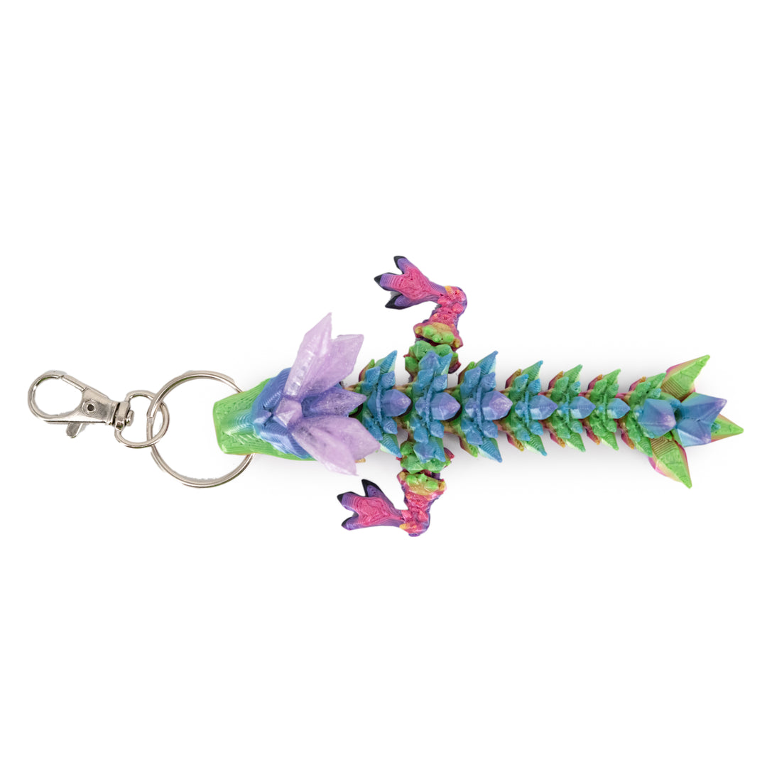 3D Printed Keychain | Dragon Figurine | Many Vibrant Colors | Backpack Bling | Made in Holdrege, NE | Black Sheep Productions LLC