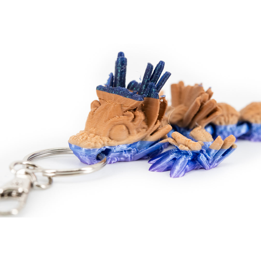 3D Printed Keychain | Dragon Figurine | Many Vibrant Colors | Backpack Bling | Made in Holdrege, NE | Black Sheep Productions LLC