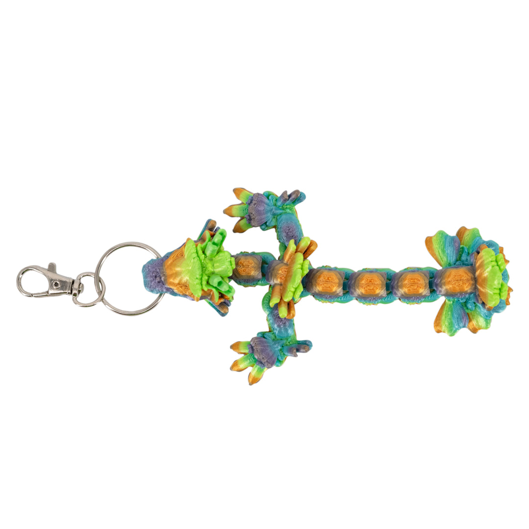 3D Printed Keychain | Dragon Figurine | Many Vibrant Colors | Backpack Bling | Made in Holdrege, NE | Black Sheep Productions LLC