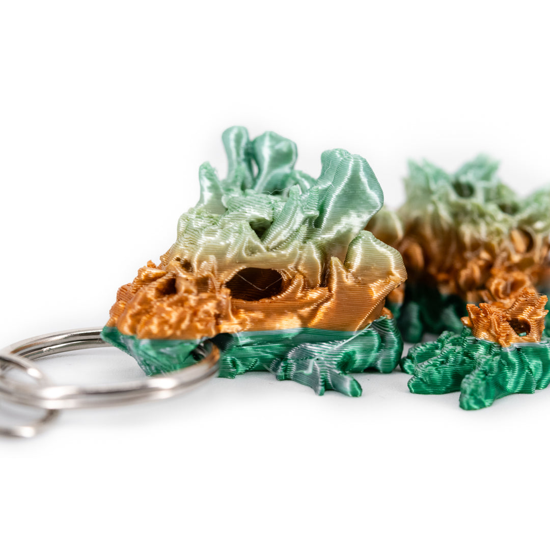 3D Printed Keychain | Dragon Figurine | Many Vibrant Colors | Backpack Bling | Made in Holdrege, NE | Black Sheep Productions LLC