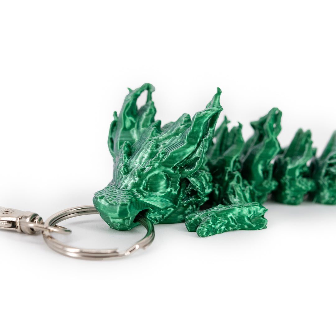 3D Printed Keychain | Dragon Figurine | Many Vibrant Colors | Backpack Bling | Made in Holdrege, NE | Black Sheep Productions LLC