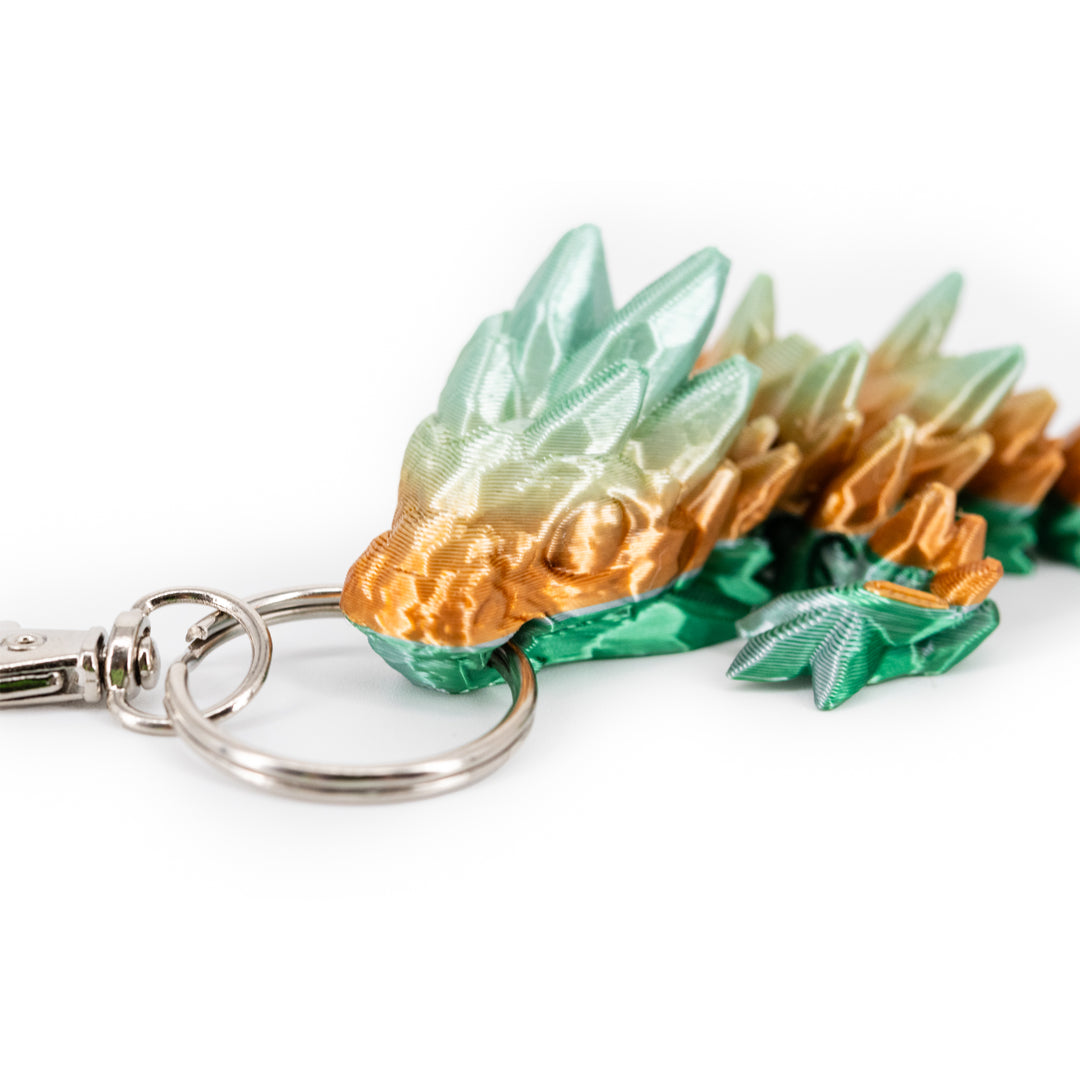 3D Printed Keychain | Dragon Figurine | Many Vibrant Colors | Backpack Bling | Made in Holdrege, NE | Black Sheep Productions LLC