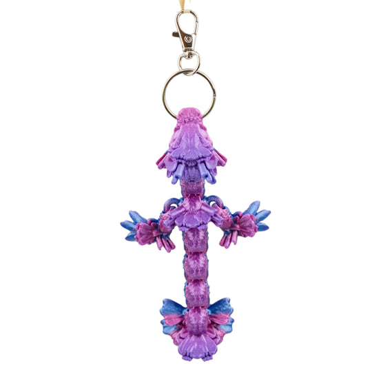 3D Printed Keychain | Dragon Figurine | Many Vibrant Colors | Backpack Bling | Made in Holdrege, NE | Black Sheep Productions LLC