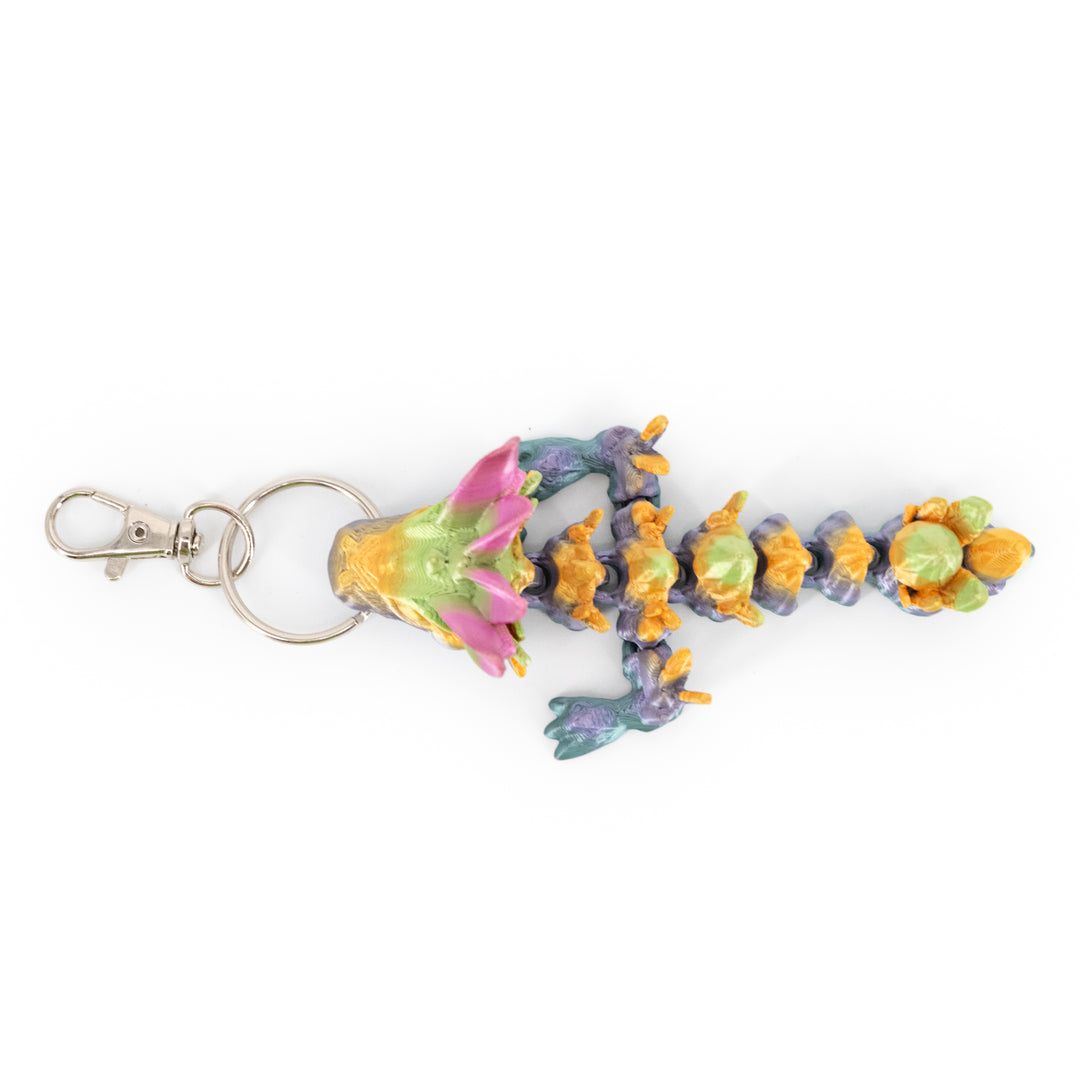 3D Printed Keychain | Dragon Figurine | Many Vibrant Colors | Backpack Bling | Made in Holdrege, NE | Black Sheep Productions LLC