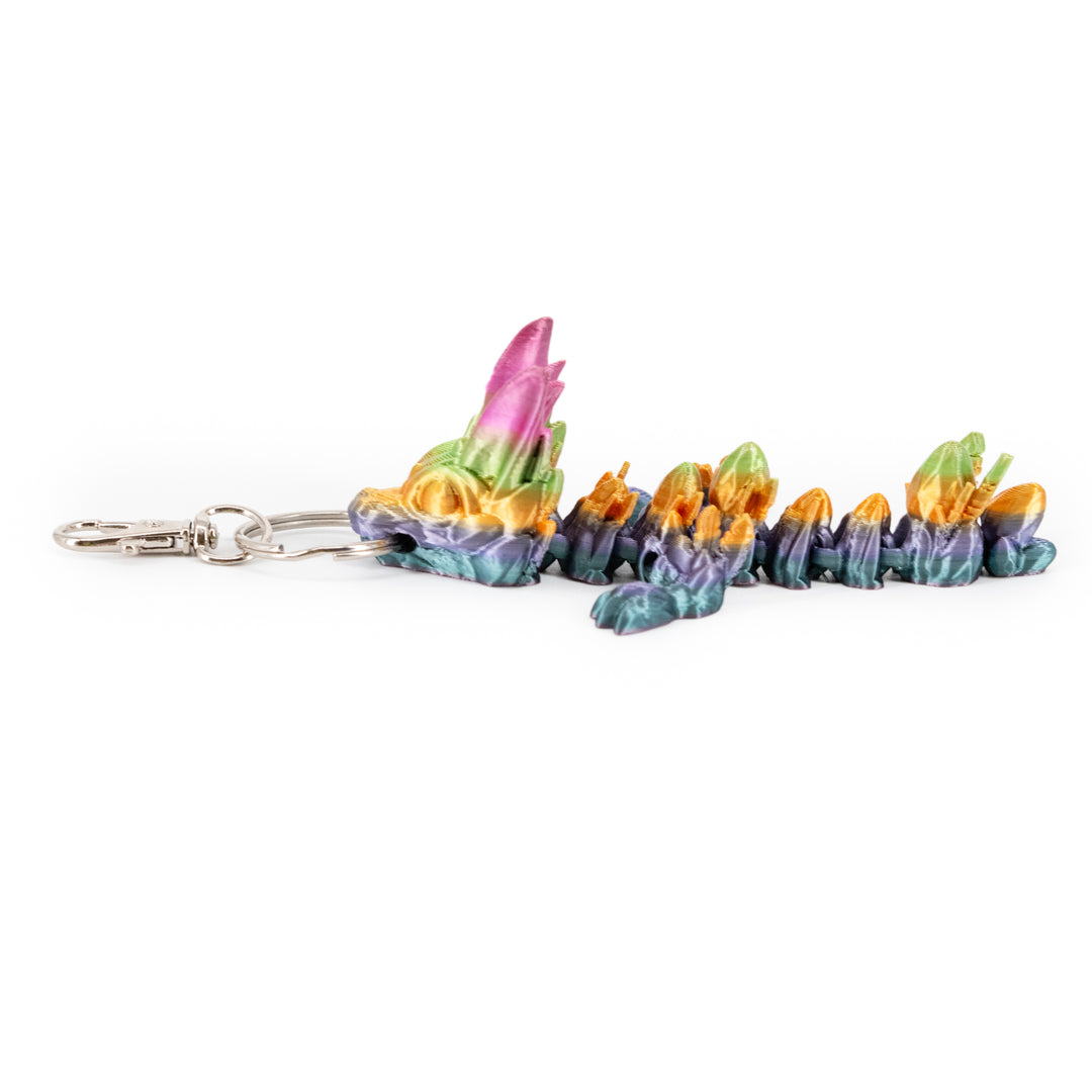 3D Printed Keychain | Dragon Figurine | Many Vibrant Colors | Backpack Bling | Made in Holdrege, NE | Black Sheep Productions LLC