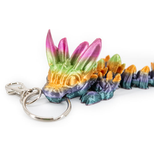 3D Printed Keychain | Dragon Figurine | Many Vibrant Colors | Backpack Bling | Made in Holdrege, NE | Black Sheep Productions LLC