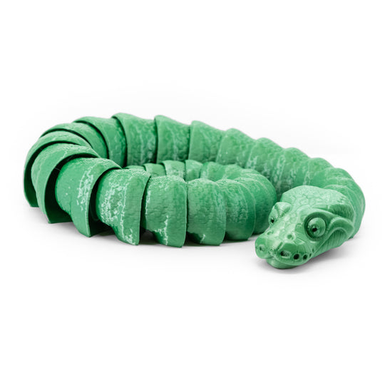 Green 3D Printed Snake