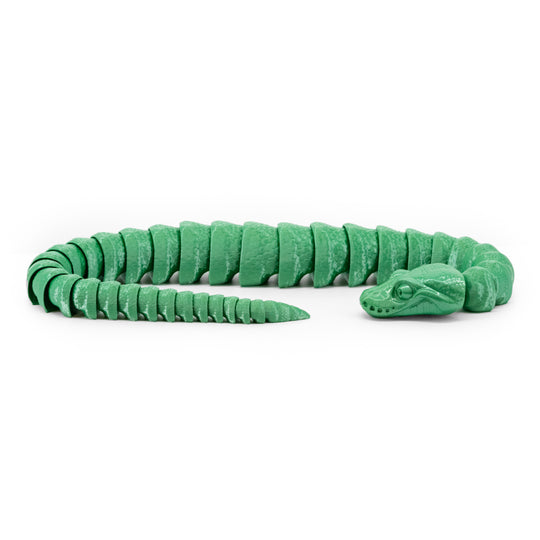 Green 3D Printed Snake