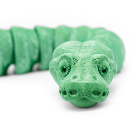 Green 3D Printed Snake