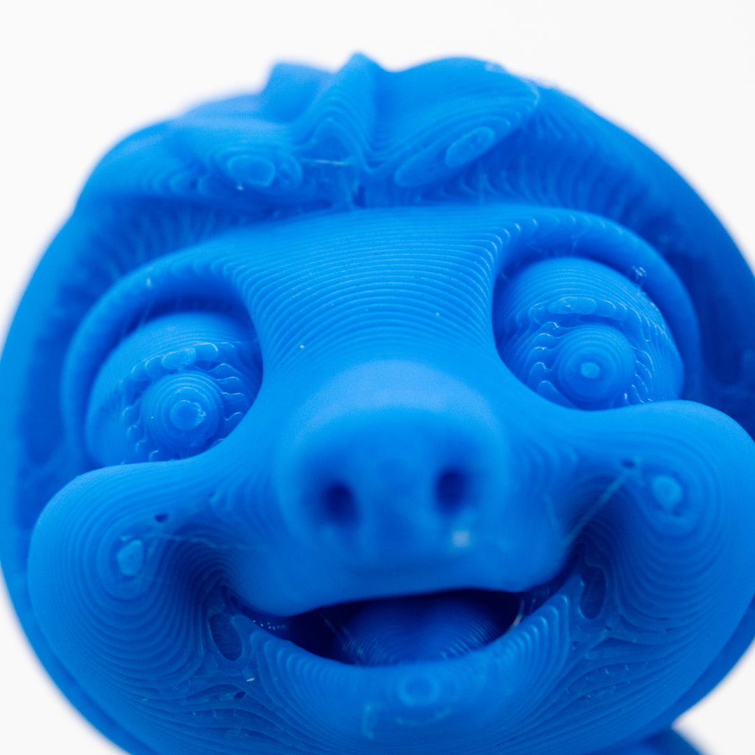 Blue 3D Printed Sloth