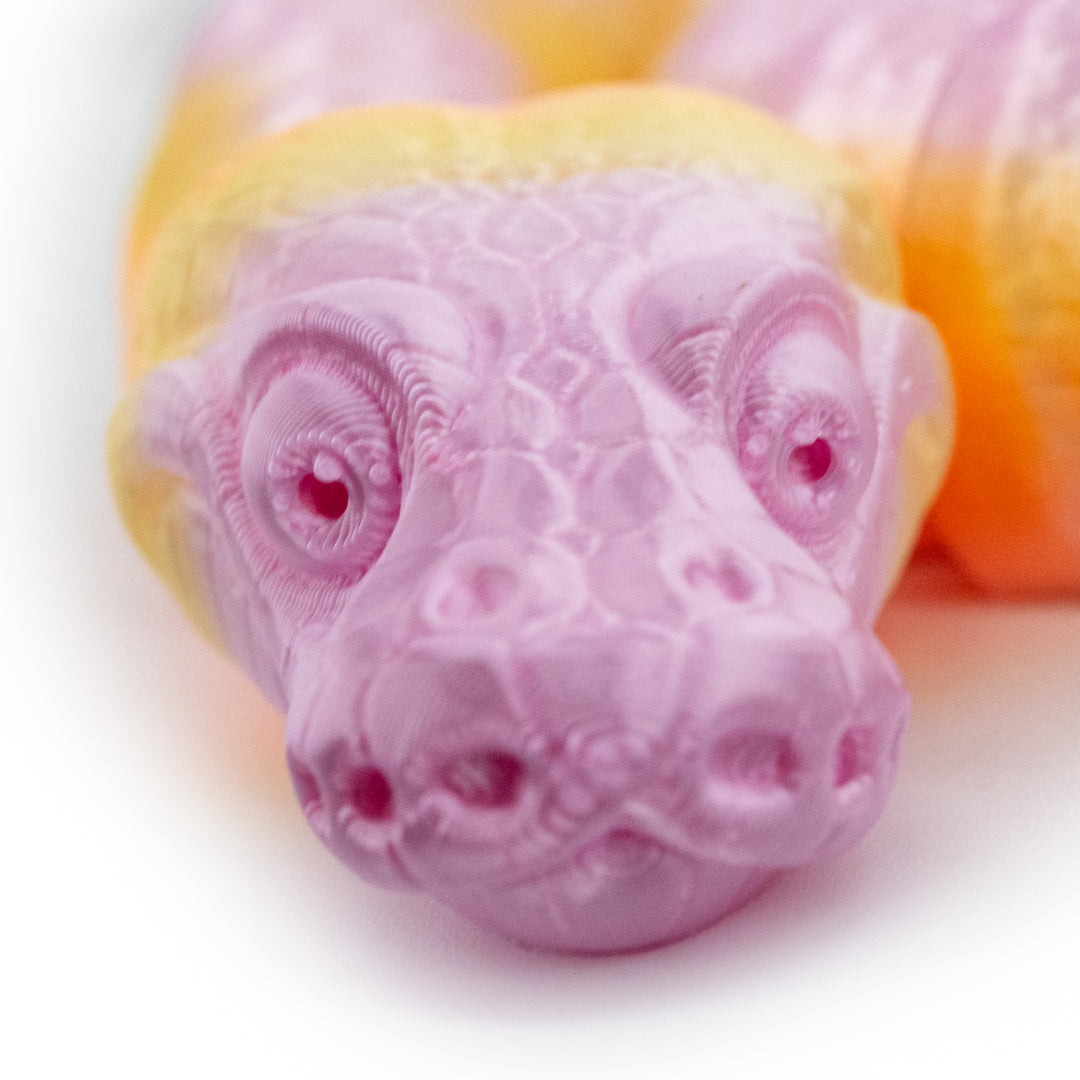 Pastel 3D Printed Snake