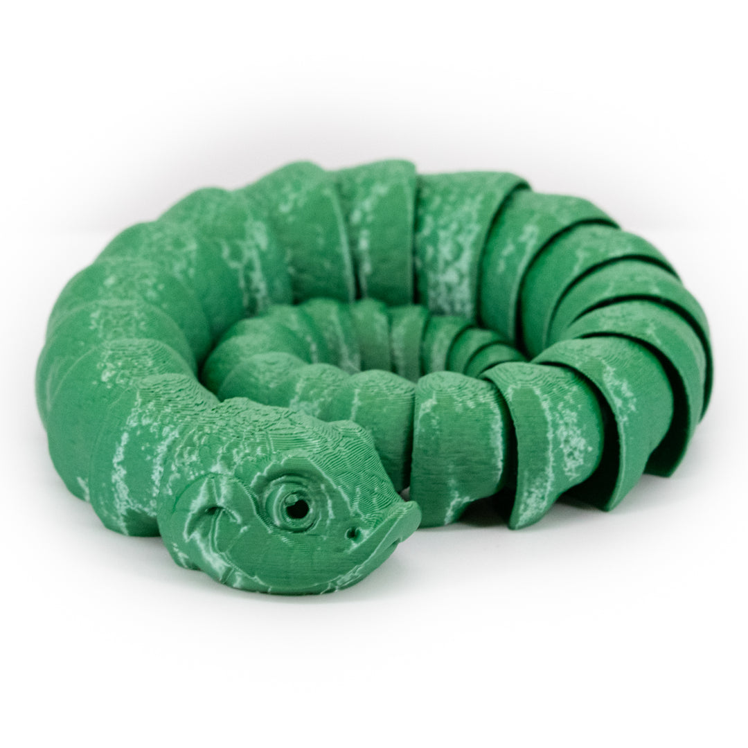 Green 3D Printed Hognose Snake 