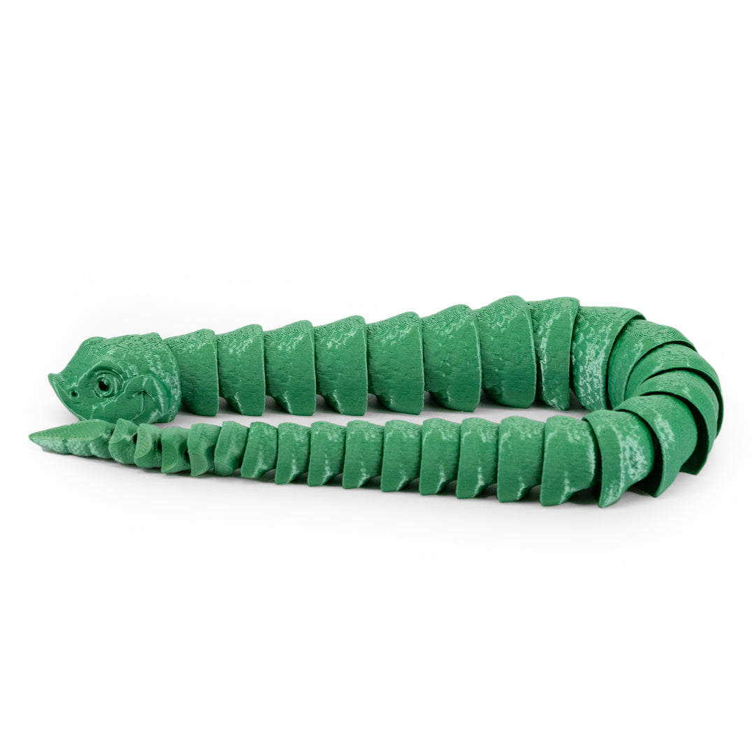 Green 3D Printed Hognose Snake