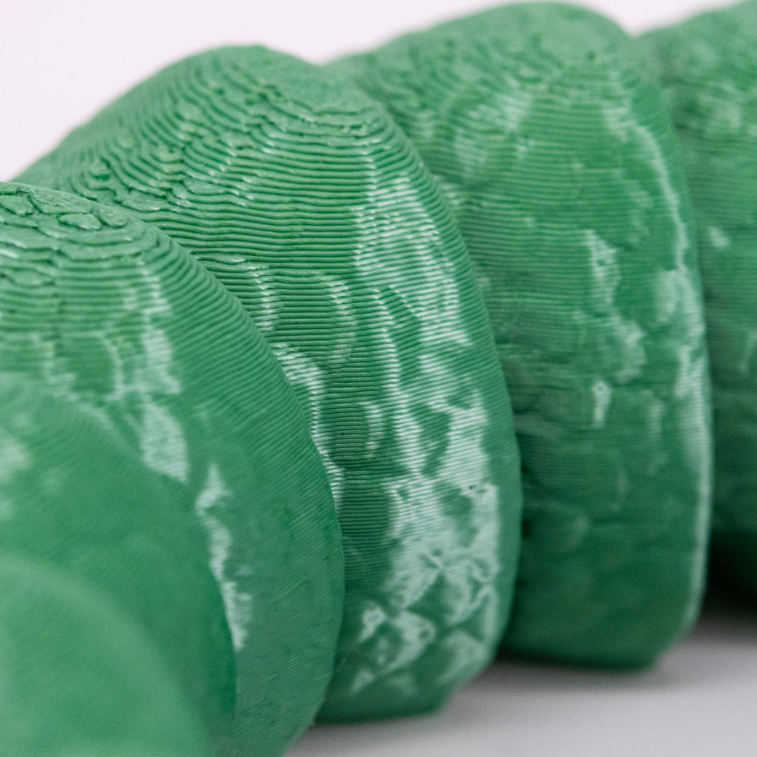 Green 3D Printed Hognose Snake