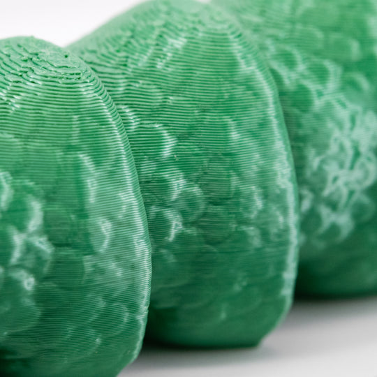 Green 3D Printed Rattlesnake