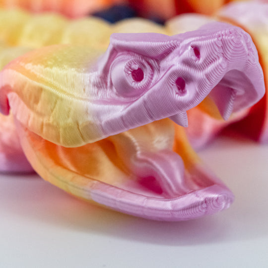 Pastel 3D Printed Rattlesnake