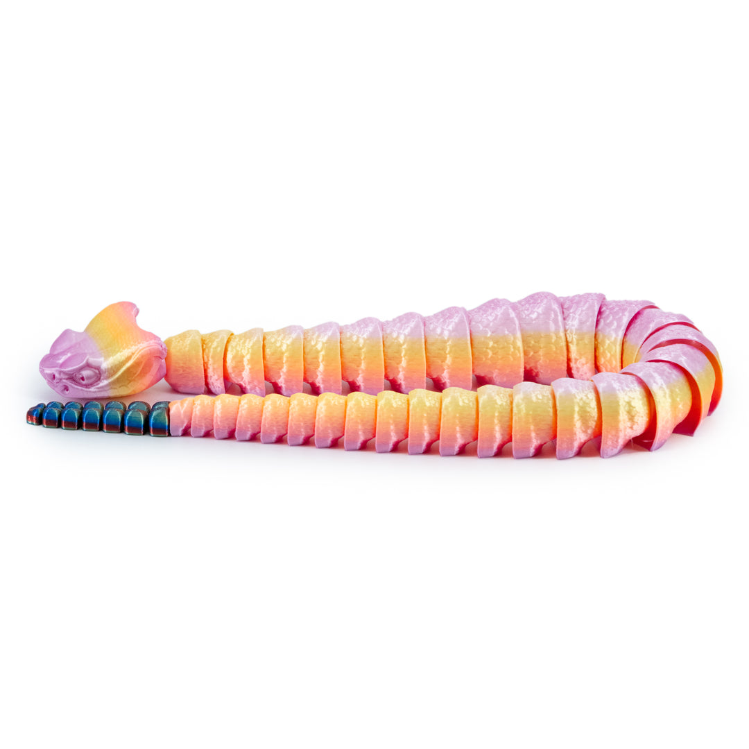 Pastel 3D Printed Rattlesnake