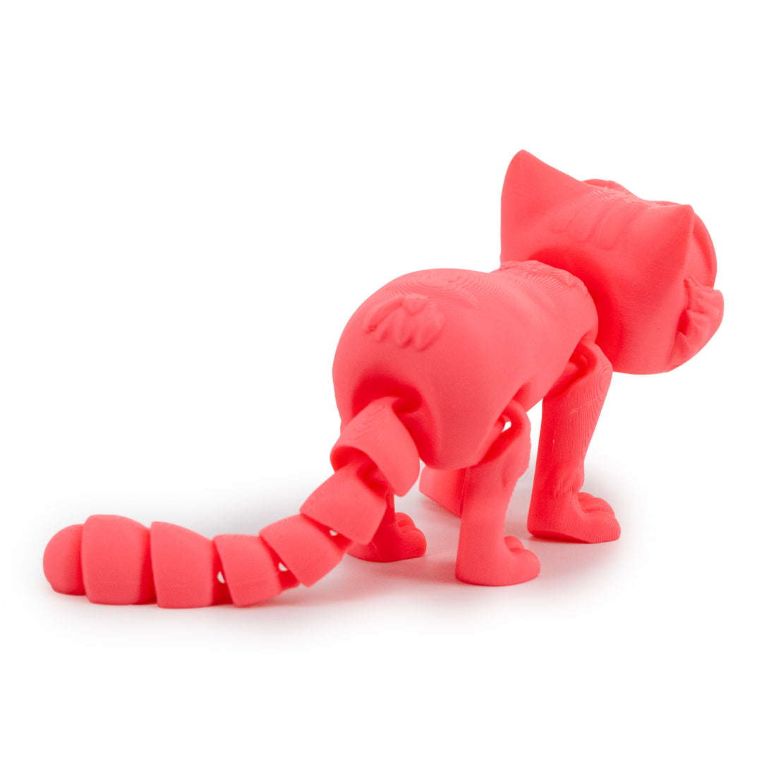 Pink 3D Printed Kitten 