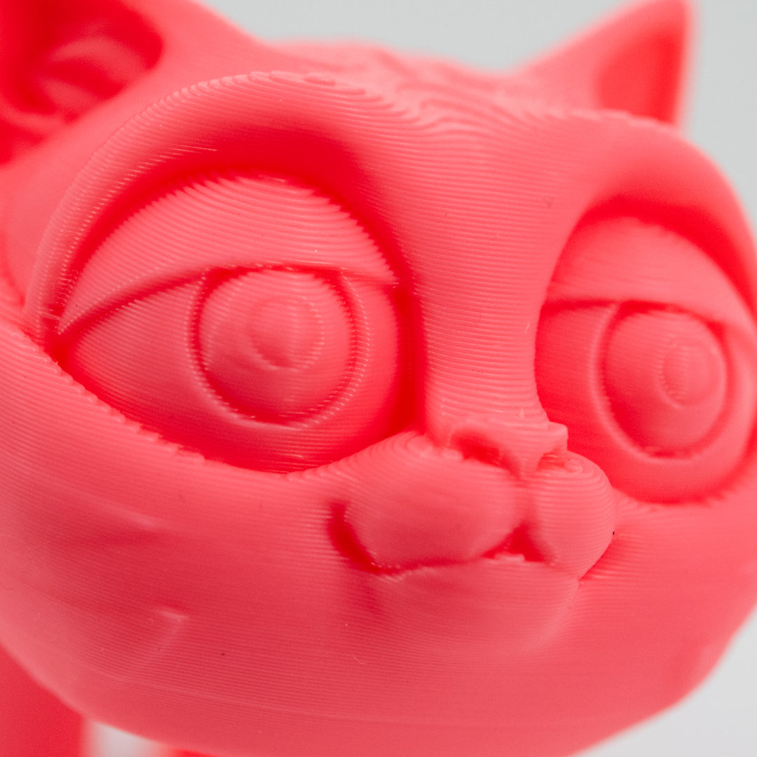 Pink 3D Printed Kitten 