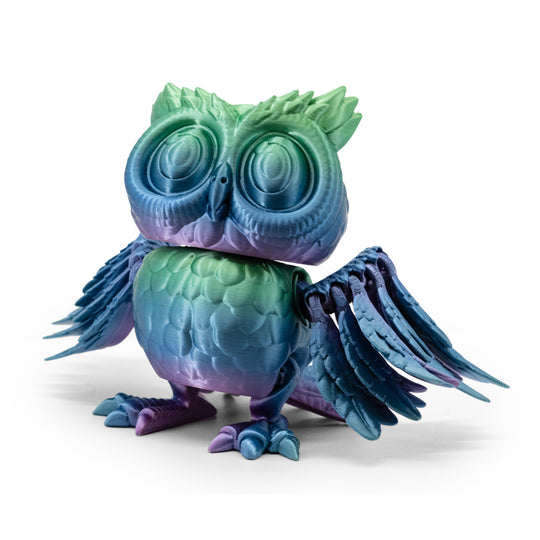 Cool Colored 3D Printed Owl