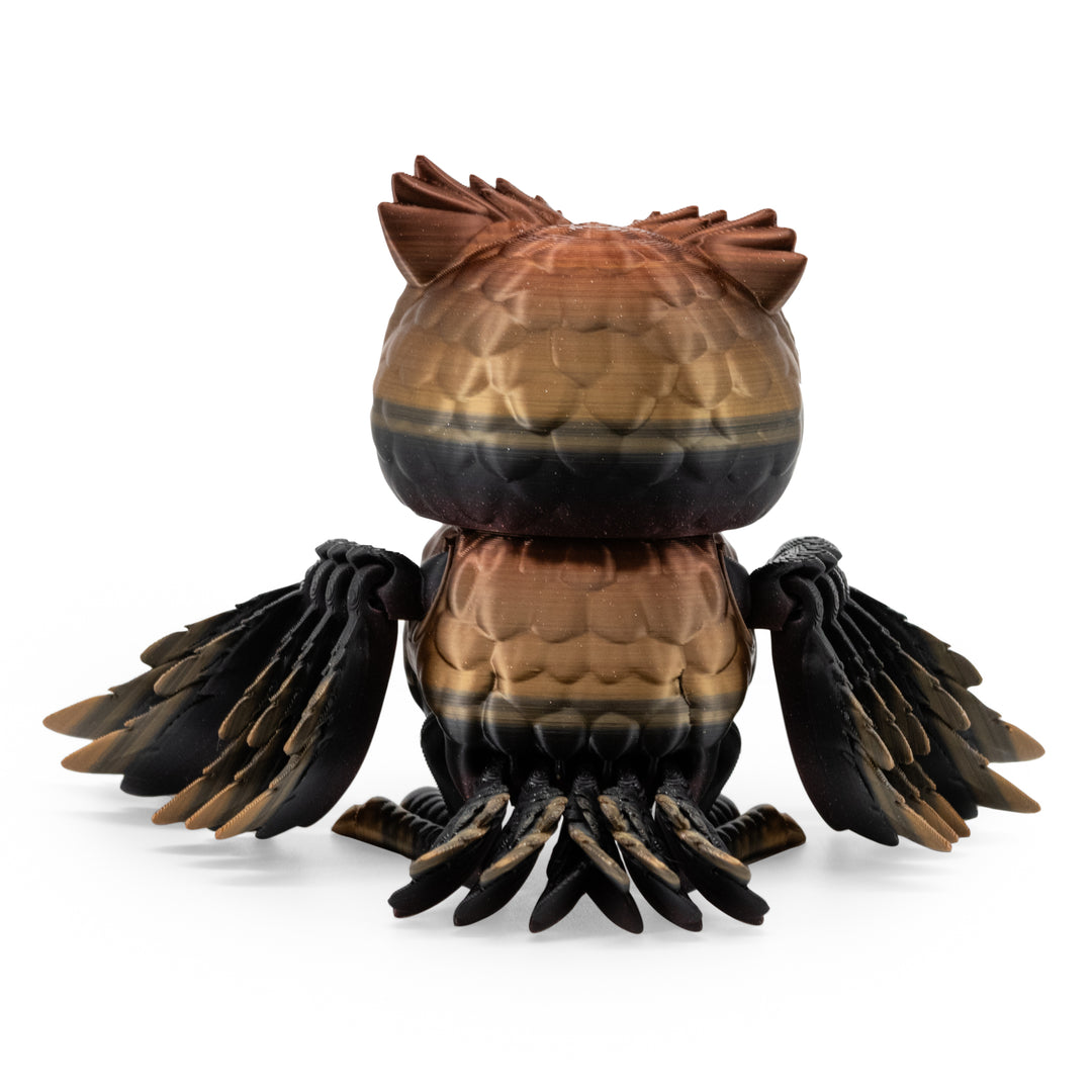 Twilight Colored 3D Printed Owl