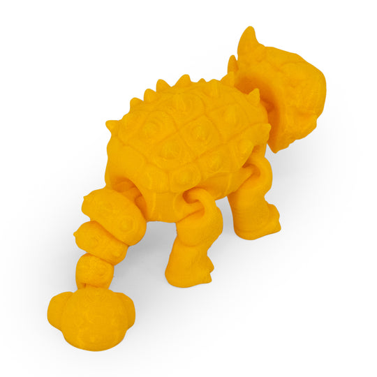 Yellow 3D Printed Ankylosaurus