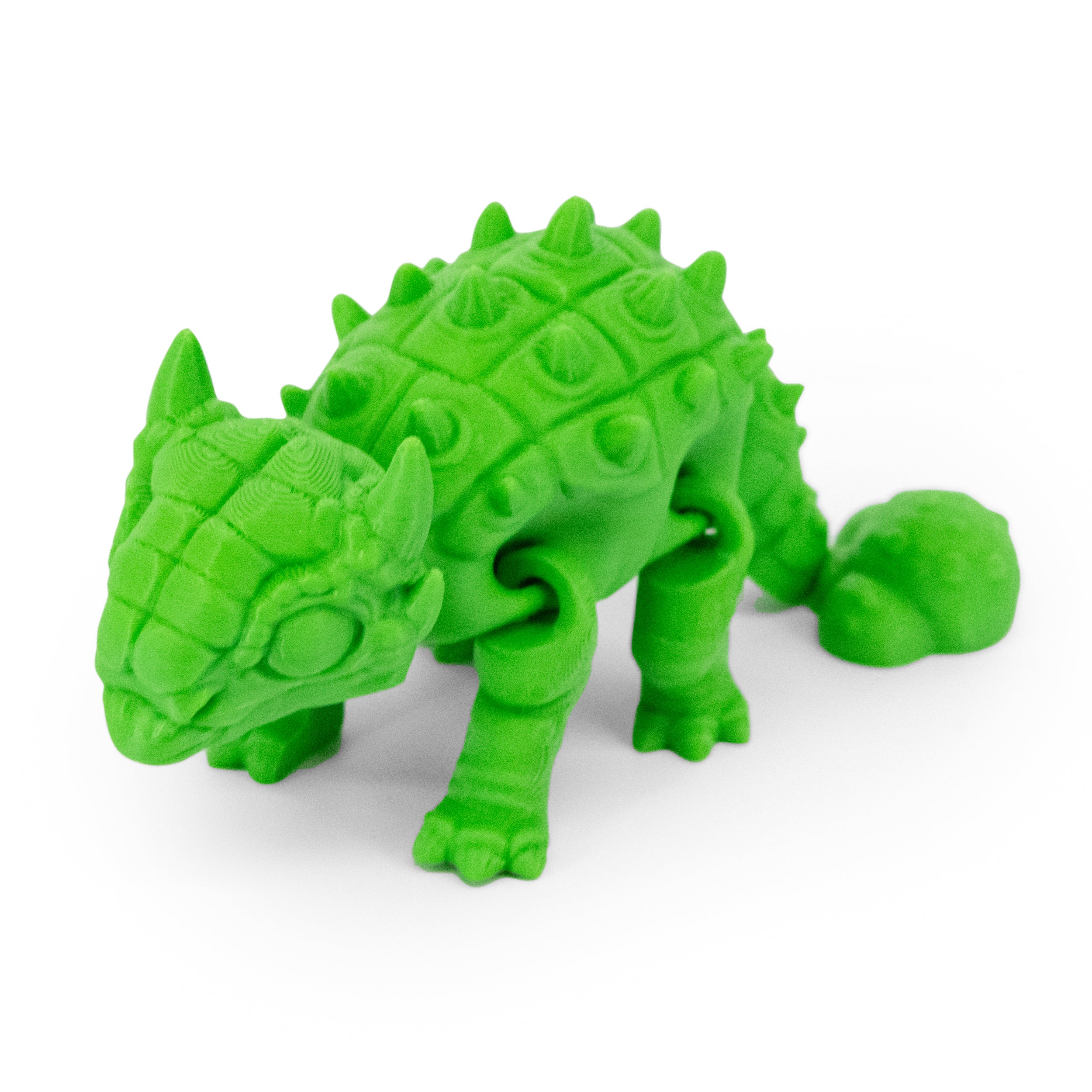 Green 3D Printed Ankylosaurus 