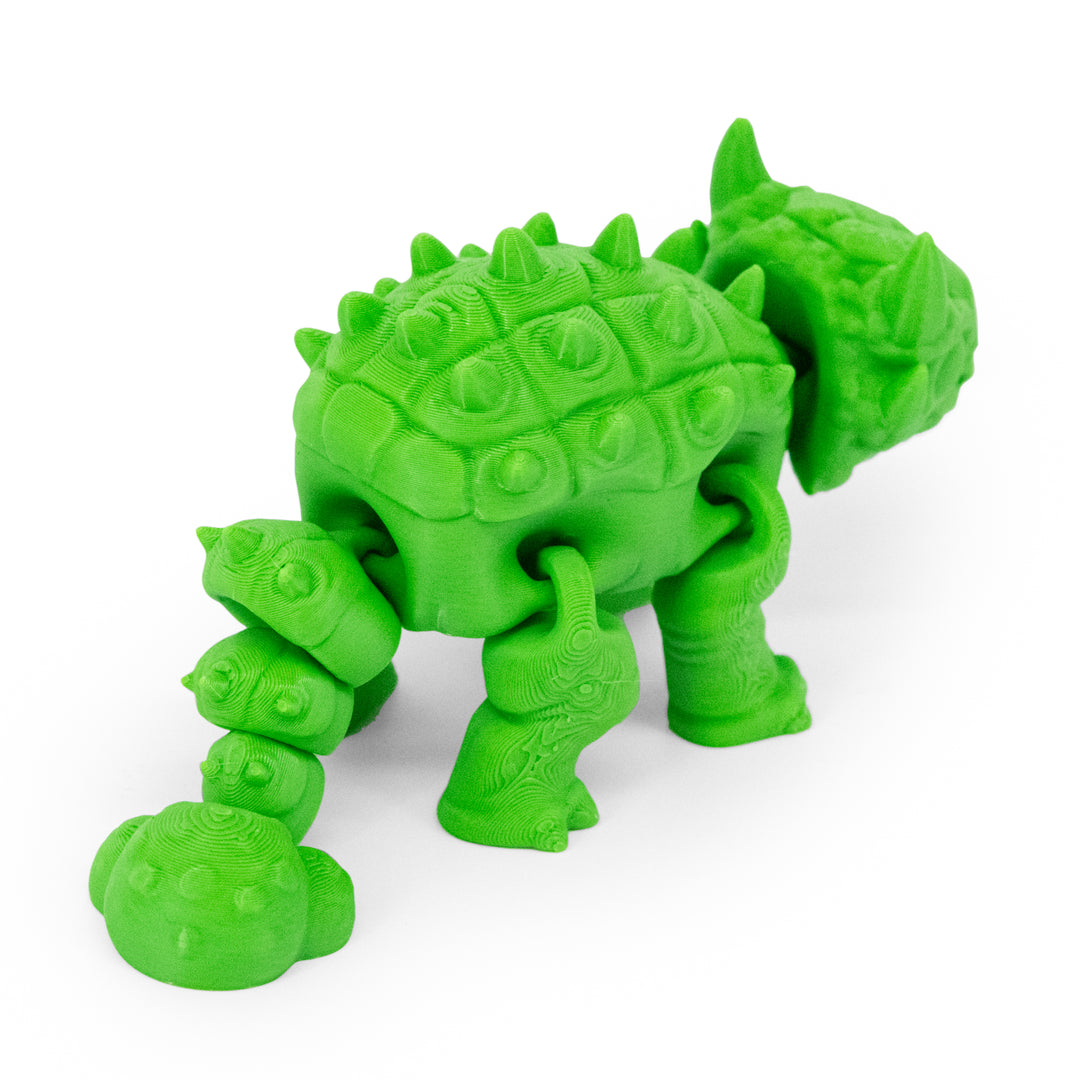 Green 3D Printed Ankylosaurus