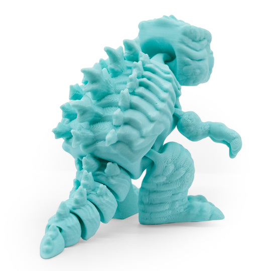 Teal 3D Printed Godzilla