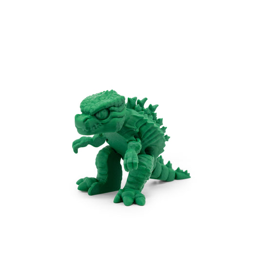 Green 3D Printed Godzilla