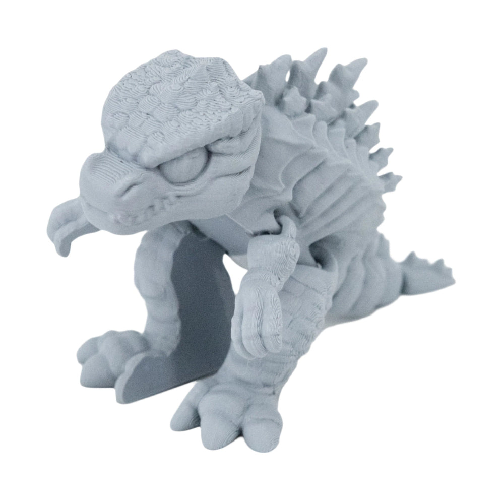 Gray 3D Printed Godzilla