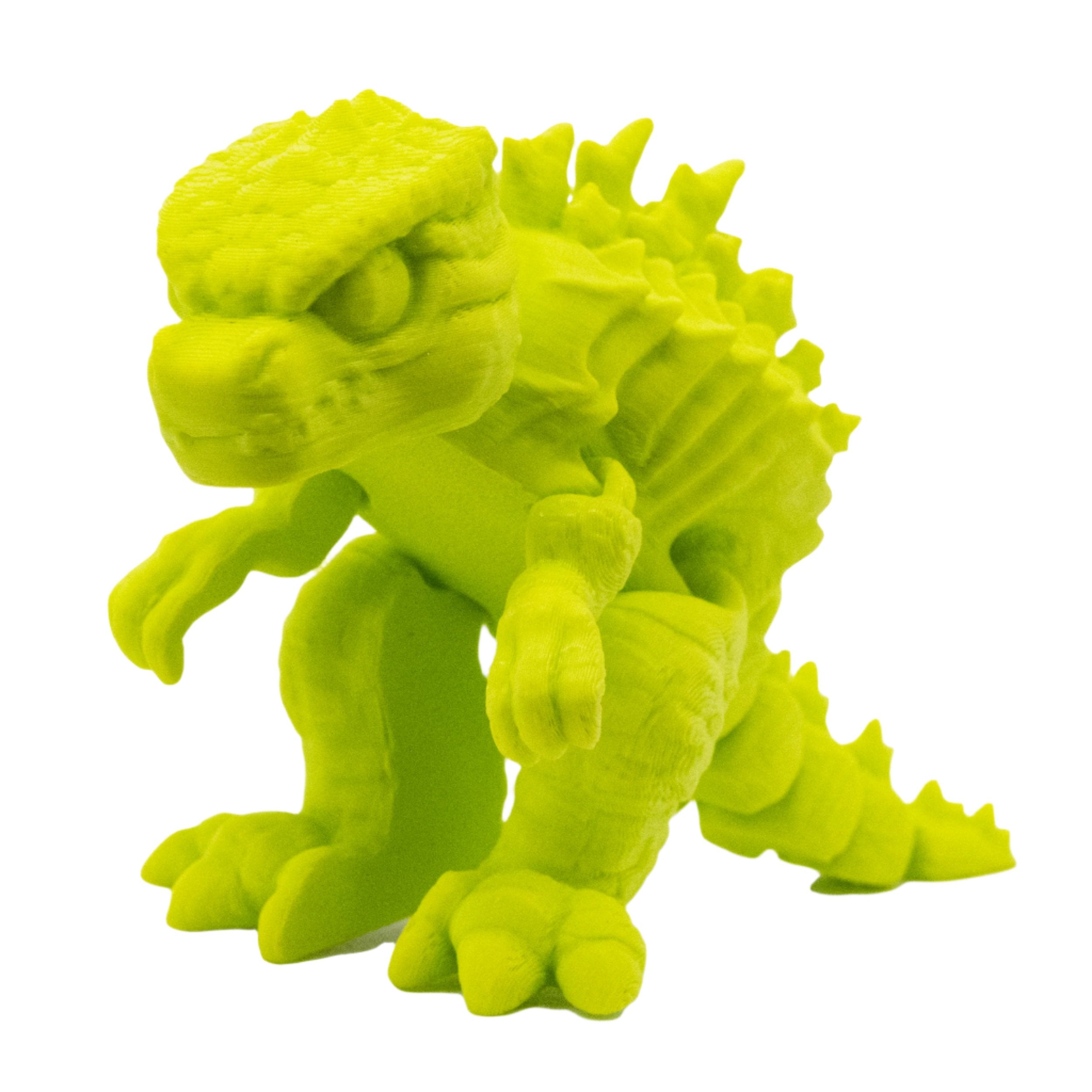 Lime 3D Printed Godzilla